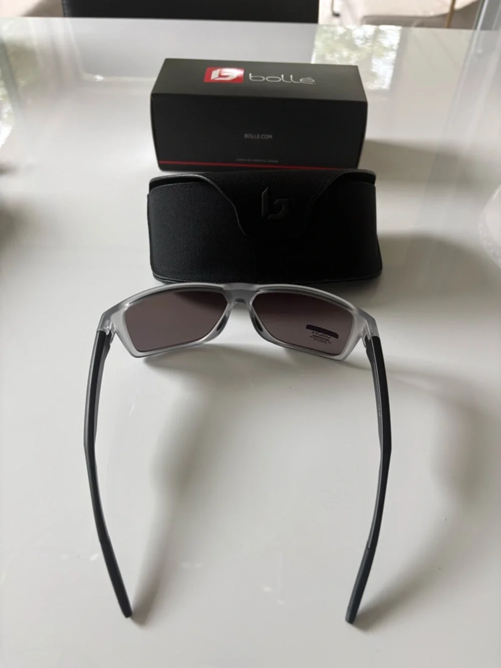 Bollé Gray/Transparent Polarized Sunglasses